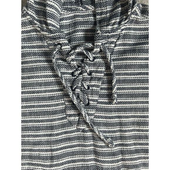 Roxy Women’s Light Weight Hoodie Sz M Navy/ White Striped Casual Beach Vaca - Picture 5 of 6
